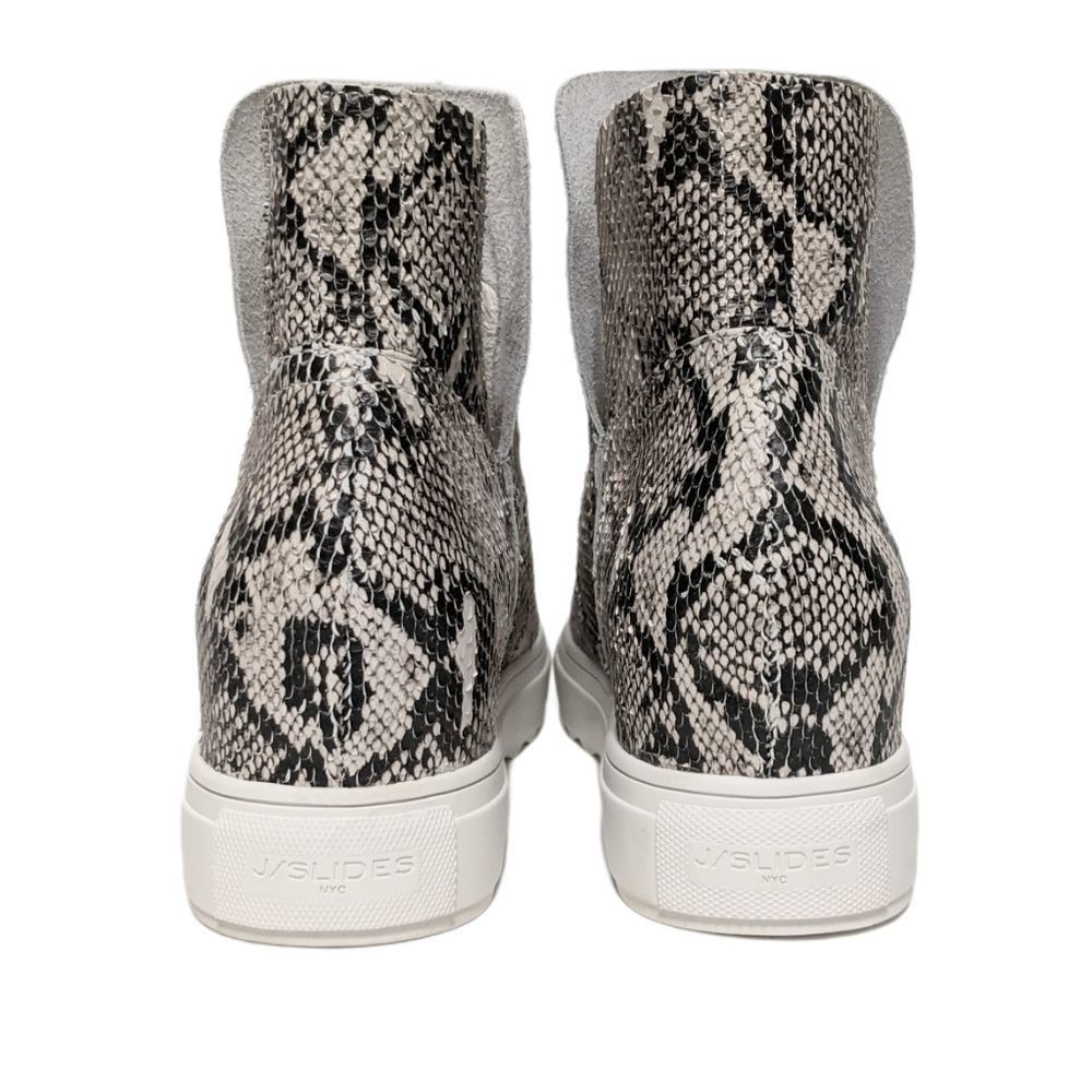 J/Slides Snake Print Platform Shoes View 5